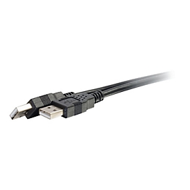 C2G 2m USB 2.0 A Cable M - 2 m - USB A - USB A - USB 2.0 - Männlich/Männlich - Schwarz