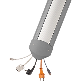 Cable bridge B15 EasyLoader Alu 1500 mm, gray/cover aluminum silver