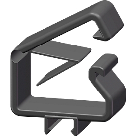 Cable holder CC5 for work table TRESTON Quick Edge, ESD conductive, light grey RAL 7035, 5 pcs.