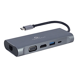 Cablexpert A-CM-COMBO7-01 - Dockingstation - USB-C 3.1 - HDMI, VGA - 1GbE
