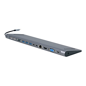 Cablexpert A-CM-COMBO9-01 - Dockingstation - USB-C 3.1 - HDMI, VGA - 1GbE