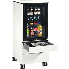 Caddy ASISTO C 3000, avec réfrigérateur, 3 tiroirs, dispositif intérieur avec tiroirs inclus, blanc