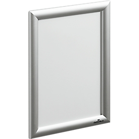 Cadre à clipser Durable - aluminium et polystyrène - format A4 vertical ou horizontal - argenté