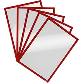 Cadre d'affichage magnétique DURAFRAME MAGNETIC DURABLE, format A3, rouge, 5 p.