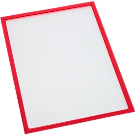 Cadre d'affichage magnétique, pour formats A4, 10 p., rouge