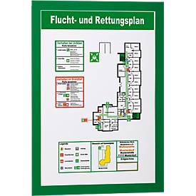Cadre d'information Duraframe - format A4 -  vert - 2 pièces