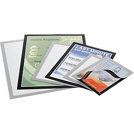 Cadre d'information Duraframe - format A5 -  noir - 10 pièces