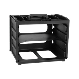 Cadre de support raaco HandyBoxxer 55, pour jusqu'à 4 boîtes de rangement à compartiments de type 4-15/4-32/55 4x8-0/55 4x8-15/55 4x8-17, avec poignée, PP