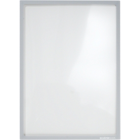 Cadre magnétique - PET - pour documents A4 - résistant aux UV - gris - 4 pièces - notre marque Schäfer Shop Select 