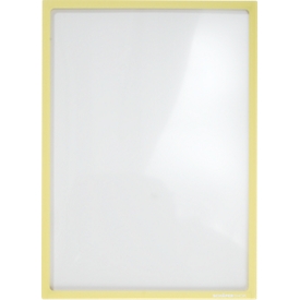 Cadre magnétique - PET - pour documents A4 - résistant aux UV - jaune - 4 pièces - notre marque Schäfer Shop Select 