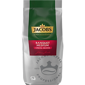 Café en grains Jacobs Krönung Banquet Medium Cafè Crèma, 1kg, certifié UTZ