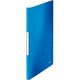 Cahier à pochettes plastiques Active Wow LEITZ, pour format A4, 20 pochettes, bleu