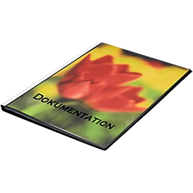 Cahier à pochettes plastiques FolderSys, pour format A3, 30 pochettes, noir