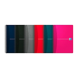Cahier à spirale Office Oxford, format A5, quadrillé, pack de 5
