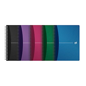 Cahier à spirales Oxford, format A5, 90 feuilles,  quadrillé, 5 pièces