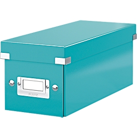 Caisse d'archives CD série Click + Store LEITZ®, bleu pétrole