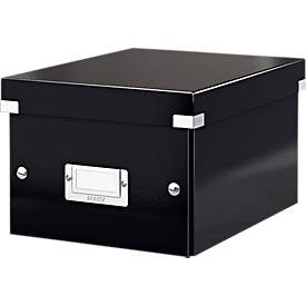 Caisse d'archives et de transport CD série Click + Store LEITZ®, petit, pour format A5, noir