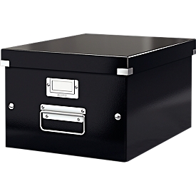 Caisse d'archives et de transport CD série Click + Store LEITZ®, taille moyenne, pour format A4, noir