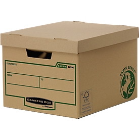 Caisses de transport Earth Series - carton 100% recyclé - pour 4 boîtes d'archives - 10 pièces