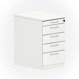 Caisson fixe NEVADA, l. 430 x P 600 x H 740 mm, blanc 