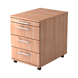 Caisson mobile, 3 tiroirs, coloris noyer