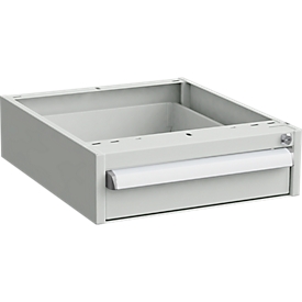 Caisson pour tables de travail, fermeture centrale, avec protection ESD, L 450 x P 520 mm, 1 tiroir