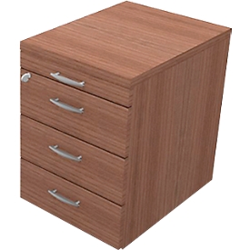 Caisson roulant ARLON OFFICE, L 420 x P 560 x H 585 mm, décor noyer canaletto