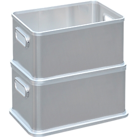 Caja, aluminio, sin tapa, 30 l