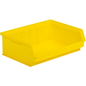 Caja con abertura frontal SSI Schäfer LF 351 ZW, polipropileno, L 348 x An 470 x Al 145 mm, 17 l, amarillo