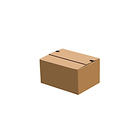 Caja de envío, con fondo automático, resellable, hasta 20 kg, L 175 x A 105 x A 75 mm, cartón ondulado, marrón