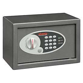 Caja fuerte para muebles Phoenix Vela Home & Office Home & Office SS0801E, con cerradura electrónica, 310 mm (ancho) x 200 mm (profundidad) x 200 mm (alto), 10 litros, gris grafito