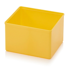 Caja insertable caja organizadora, para tamaño cuadrícula 2 x 2, rectangular, amarillo