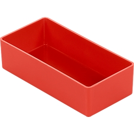 Caja insertable EK 303, rojo, PS, 60 unidades