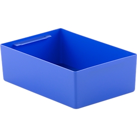 Caja insertable EK 4021, PP, azul, 20 unidades