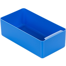 Caja insertable, poliestireno, L 180 x An 96 x Al 60 mm, azul