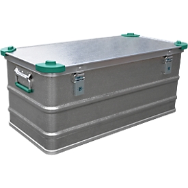 Caja mediana, metal ligero, con esquinas apilables, 81 l