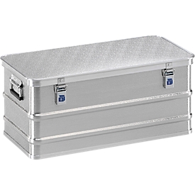 Caja mediana, metal ligero, sin esquinas apilables, 81 l