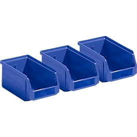 Cajas con abertura frontal LF 211, 3 unidades, plástico, 0,9 l