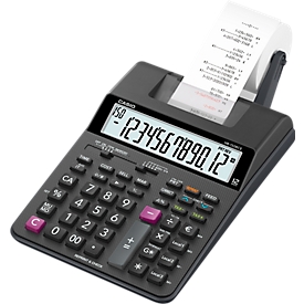 Calculadora con impresora Casio HR-150RCE, pantalla LC de 12 dígitos, anchura de papel 58 mm