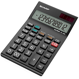 Calculadora de bolsillo Sharp EL-128CWH