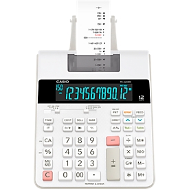 Calculadora de mesa Casio FR-2650RC, función de impresión, pantalla de 12 dígitos, memoria de 4 teclas