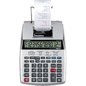 Calculatrice de bureau Canon P23-DTSC II, double mode de fonctionnement, impression bicolore, calcul de taxes et de devises, L 230 x P 163 x H 56 mm