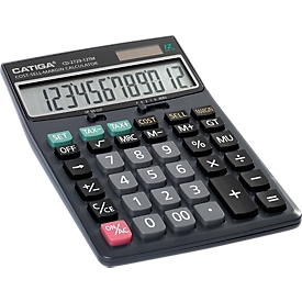 TWEN Calculatrice imprimante 120 PD, gris / noir