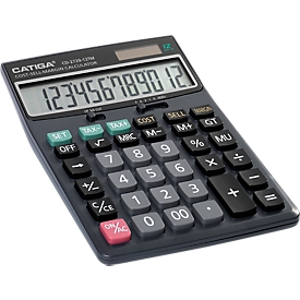 Calculatrice de bureau CD-2729-12TN, écran 12 chiffres, nombreuses fonctions commerciales