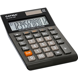 Calculatrice de bureau CD-2739-12RP, écran LC 12 chiffres, Fonction de vérification et correction