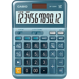Calculatrice de bureau DF-120EM CASIO, 12 chiffres