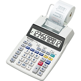Calculatrice de bureau EL-1750 V Sharp, écran LCD 12 chiffres