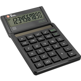 Calculatrice de bureau Twen Eco 10, solaire, affichage à 10 chiffres, fonction MU & GT