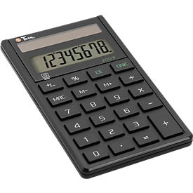 Calculatrice de bureau Twen Eco 8, solaire, affichage à 8 chiffres, 37 g, changement d'enseigne, 1 mémoire