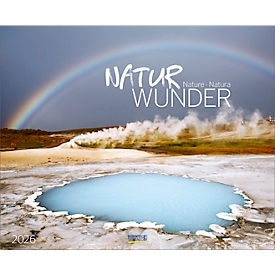 Calendrier illustré Korsch Merveilles de la nature 2026, avec des motifs photo de la nature, L 440 x H 360 mm, papier